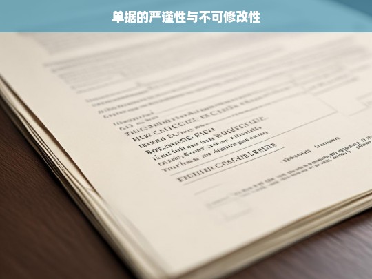 单据的严谨性与不可修改性，论单据的严谨性和不可修改性